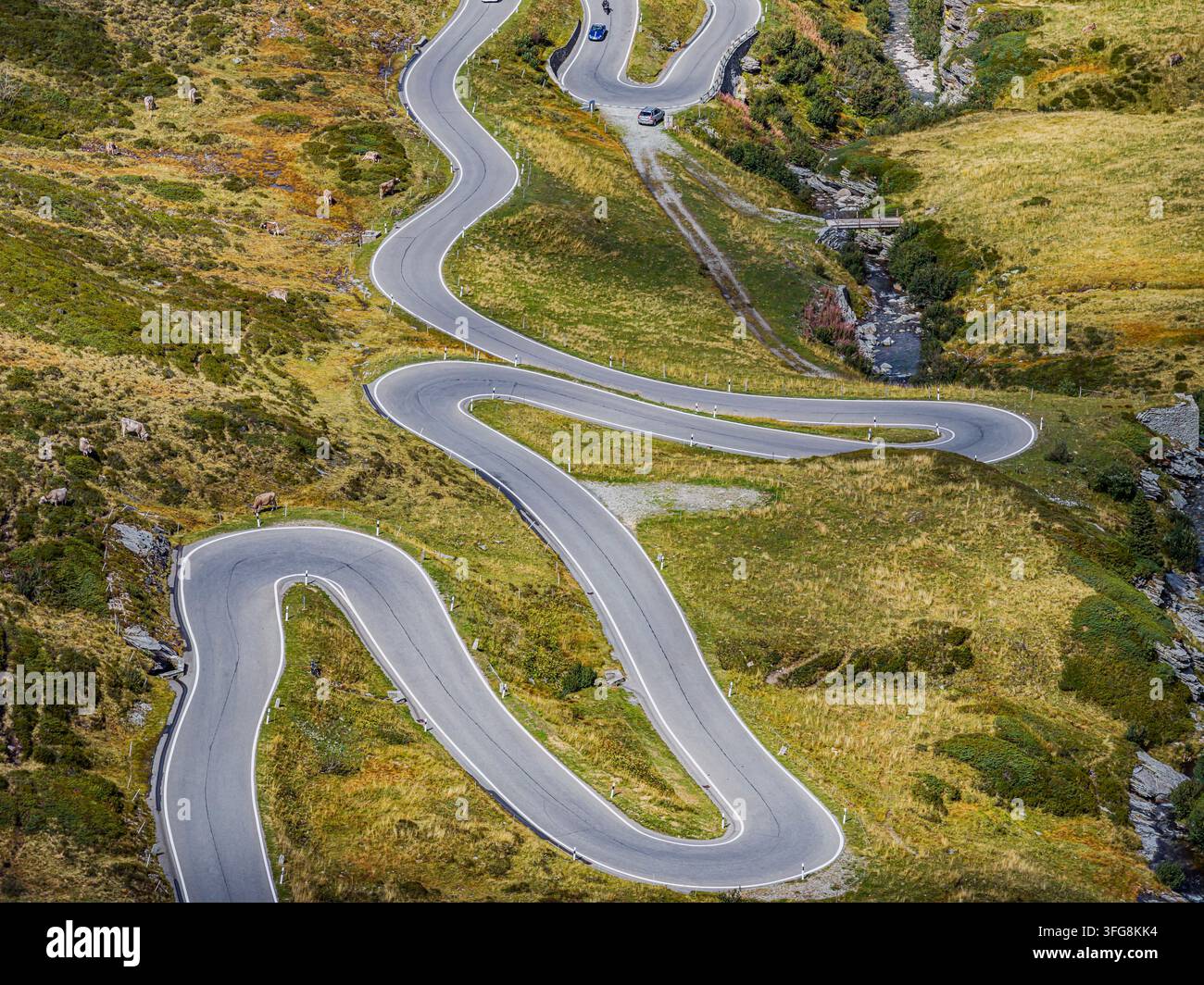 Col de San Bernardino. Col montagneux en Suisse. San Bernardino, Mesocco, Canton des Grisons, Suisse Banque D'Images