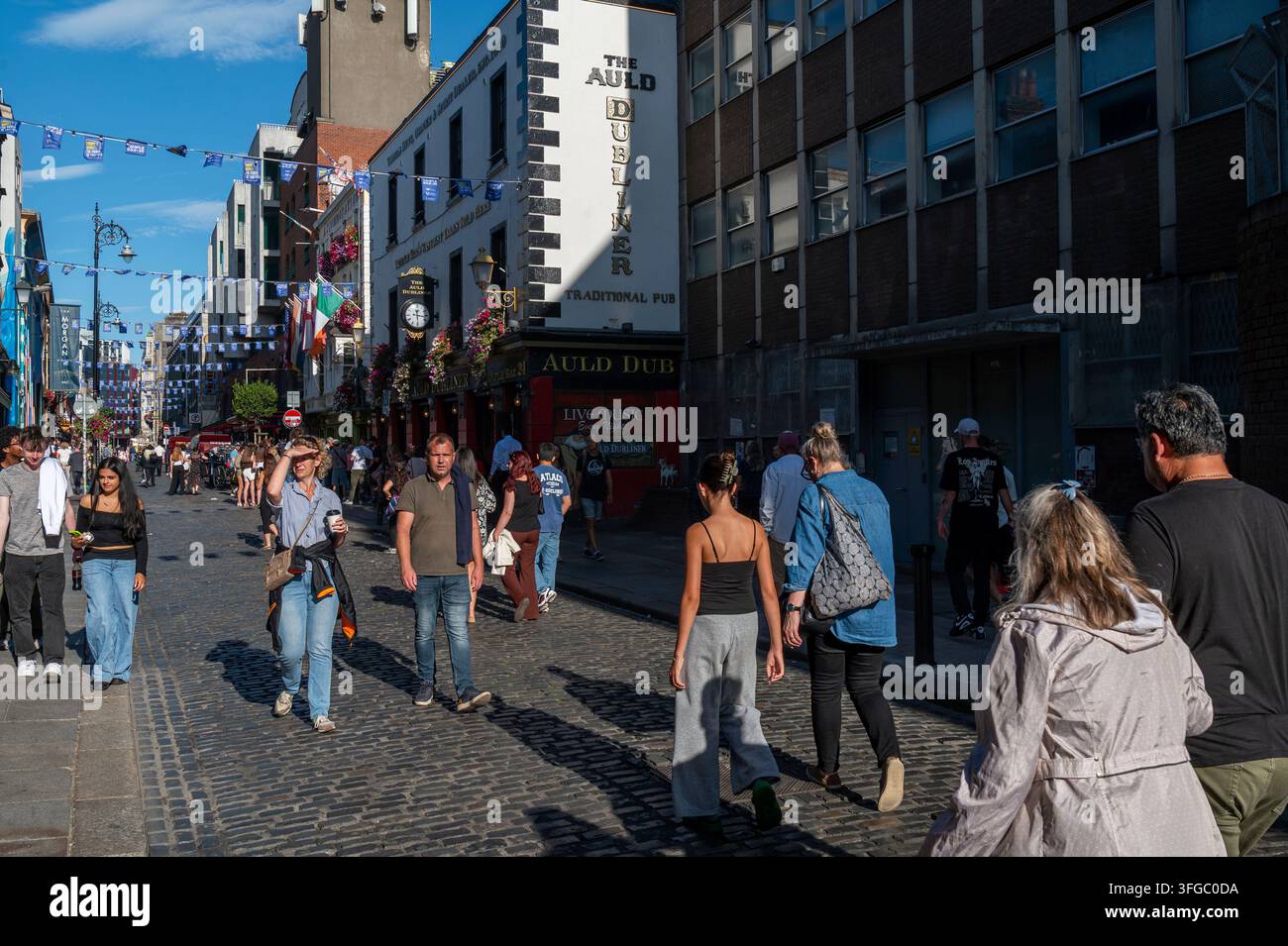 Rue Temple Bar, Dublin, Irlande, Europe Banque D'Images
