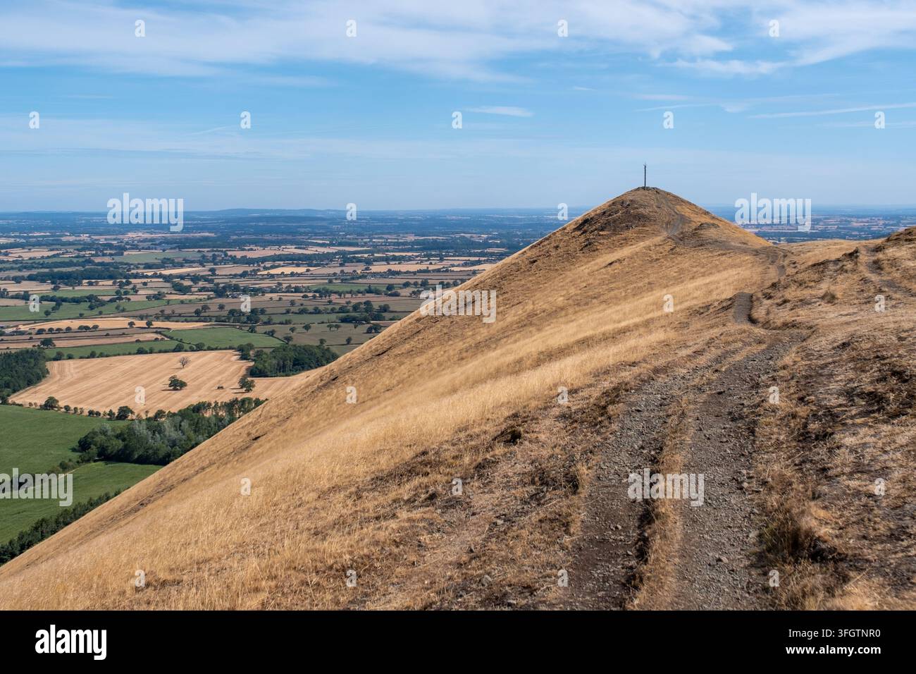 The Lawley, Shropshire, pendant la vague de chaleur de 2026 Banque D'Images