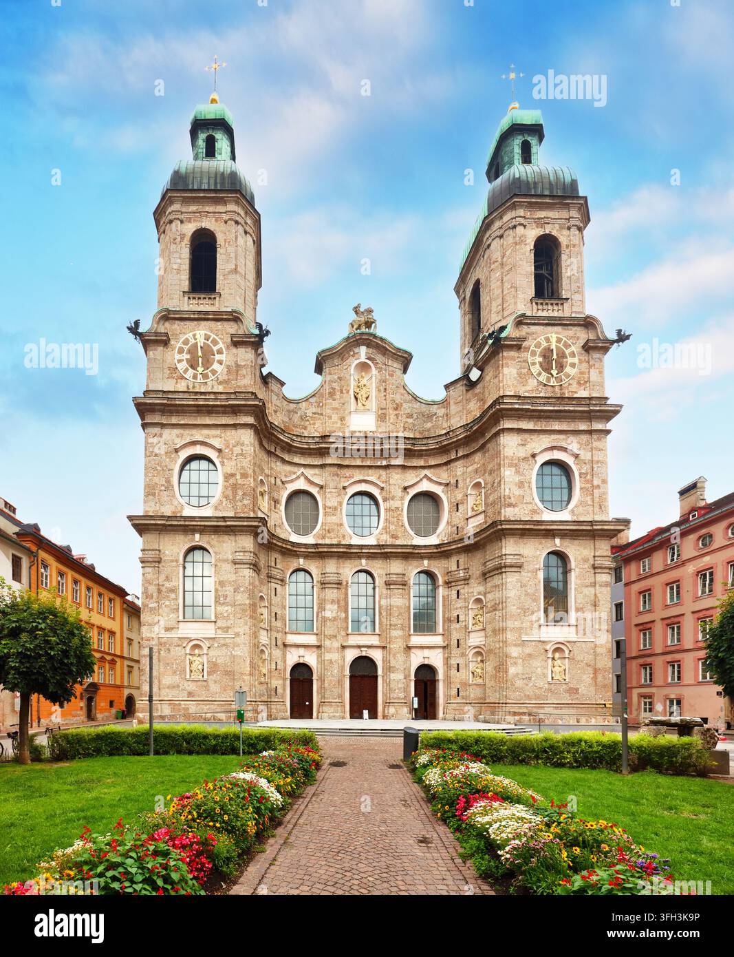 Cathédrale Saint-Jacques (Dom zu St. Jakob), cathédrale baroque du XVIIIe siècle à Innsbruck, Tyrol, Autriche Banque D'Images