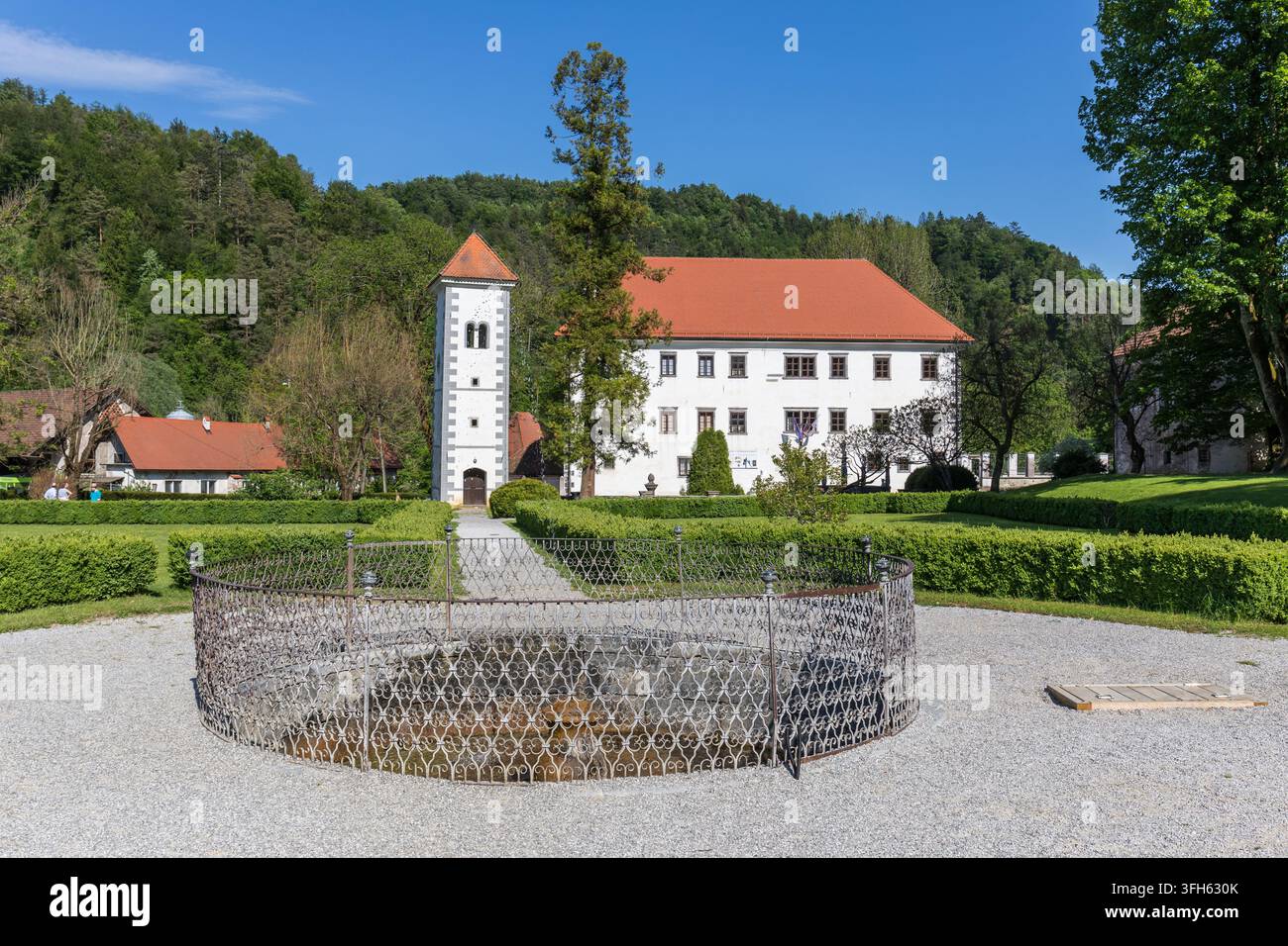 Résidence Polhov Gradec, Slovénie Banque D'Images