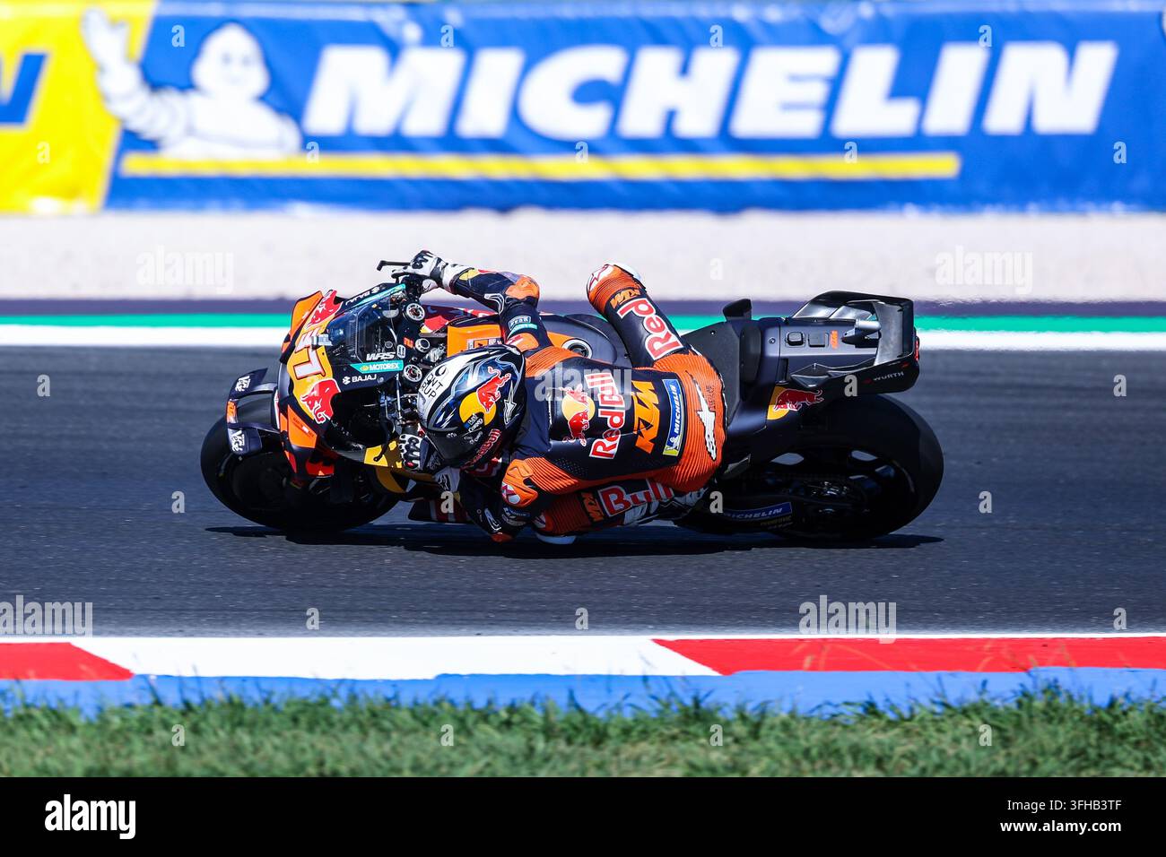 Pedro Acosta d'Espagne et Red Bull KTM Factory Racing vus pendant la course du GP14 Red Bull Grand Prix de San Marino et de la Riviera de Rimini. Banque D'Images