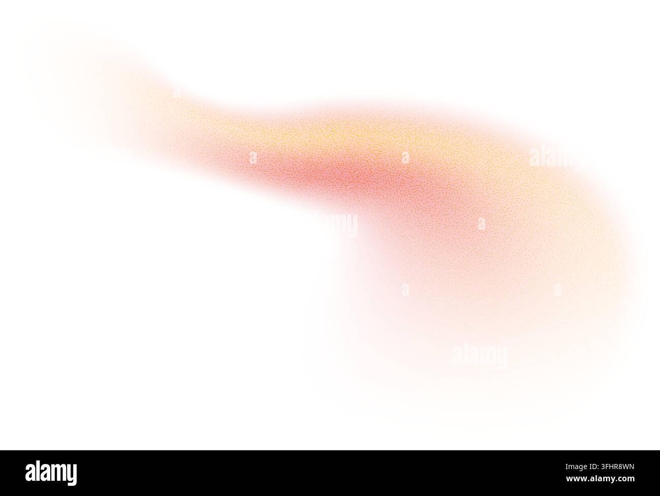 Forme de dégradé abstrait avec bruit, gradation de couleur granuleuse floue orange, élément de design vibrant. Illustration de Vecteur