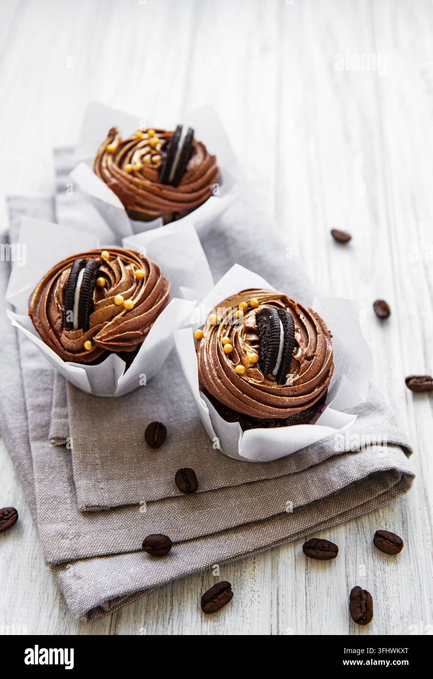 Petits gâteaux au chocolat Banque D'Images