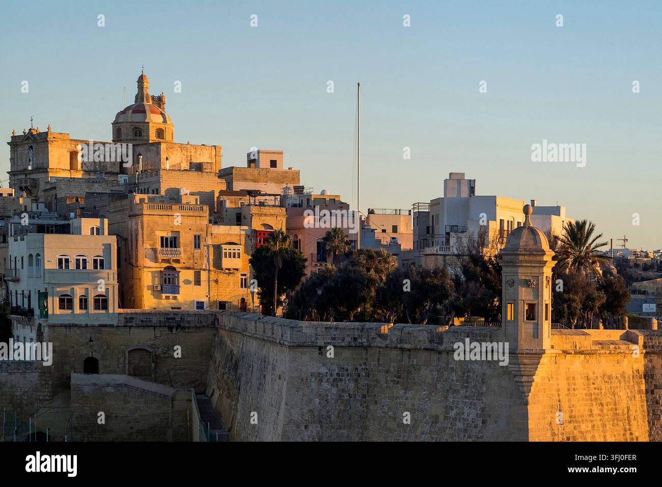 Malte - Valette, péninsule de Senglea Banque D'Images