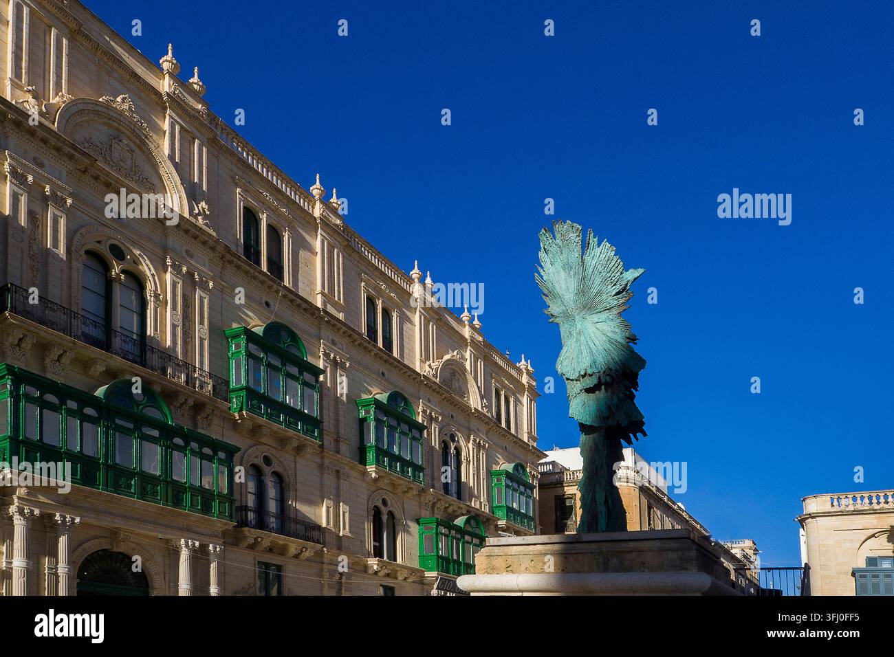 Malte - La Valette, La Déesse du Palmier pour Malte par Michele Oka Doner Banque D'Images