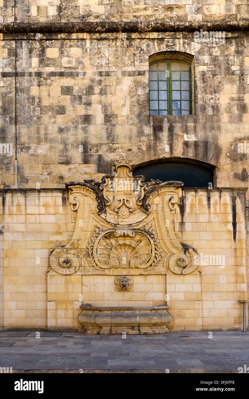 Malte - La Valette, Fontaine de Wignacourt Banque D'Images