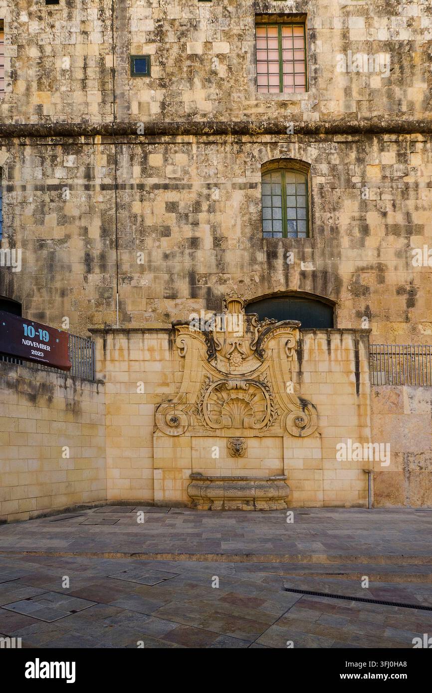 Malte - La Valette, Fontaine de Wignacourt Banque D'Images
