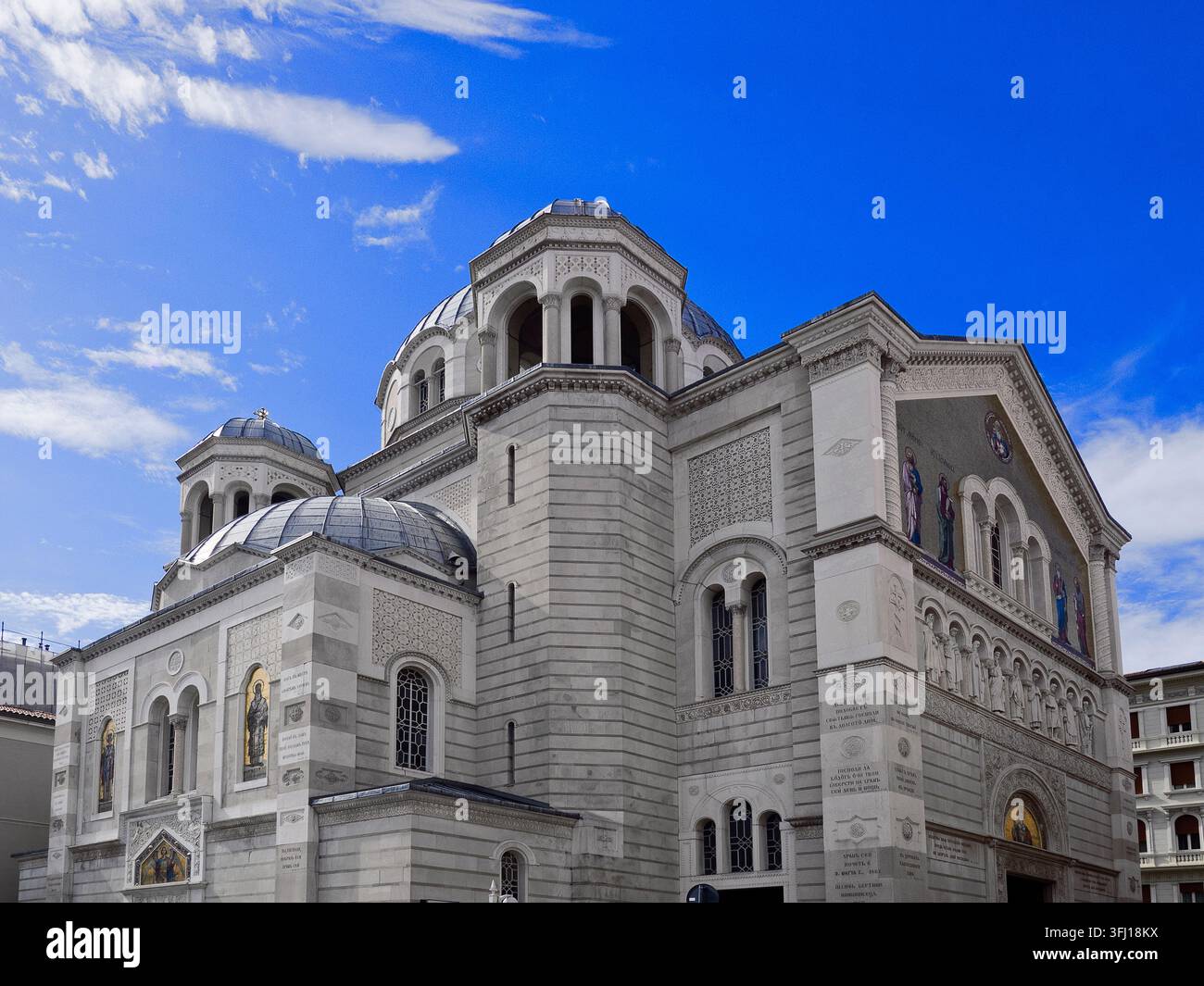 Italie - Trieste, Église Saint-Spyridon au Canal Grande Banque D'Images