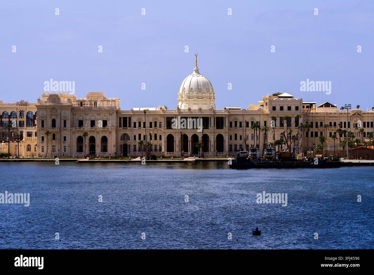 Égypte - Alexandrie, le palais de Ras Al Tin au port Banque D'Images
