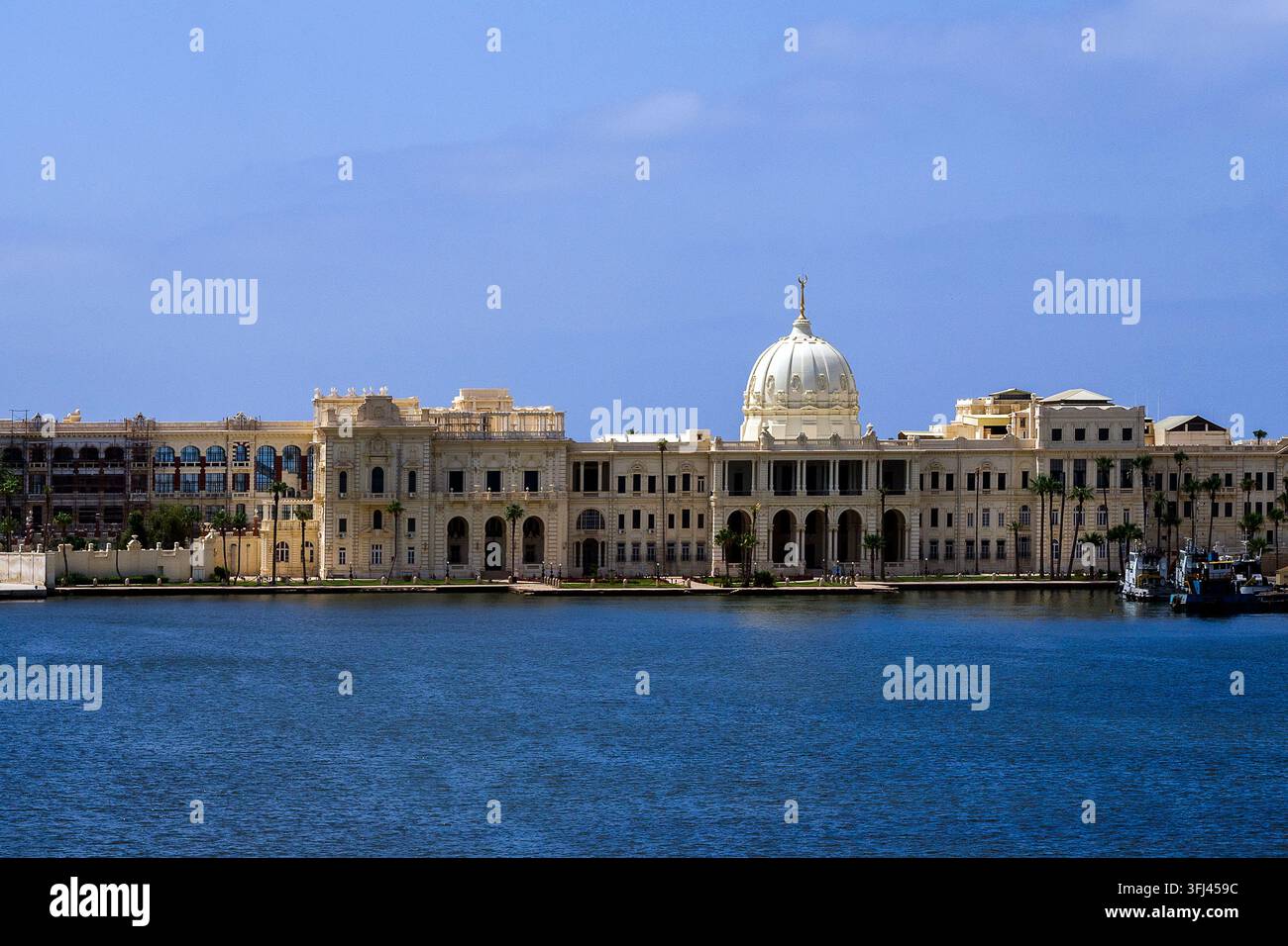 Égypte - Alexandrie, le palais de Ras Al Tin au port Banque D'Images