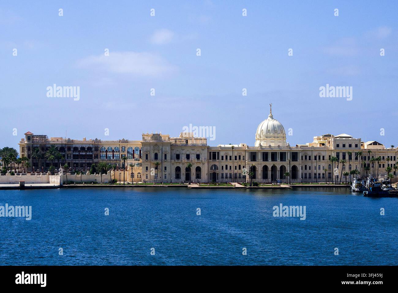 Égypte - Alexandrie, le palais de Ras Al Tin au port Banque D'Images