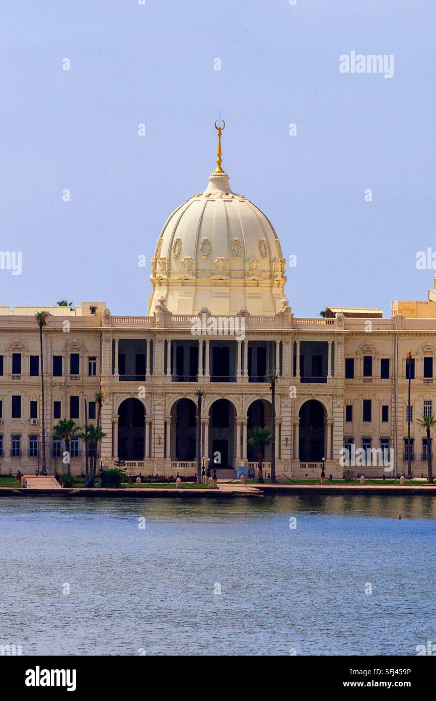 Égypte - Alexandrie, le palais de Ras Al Tin au port Banque D'Images