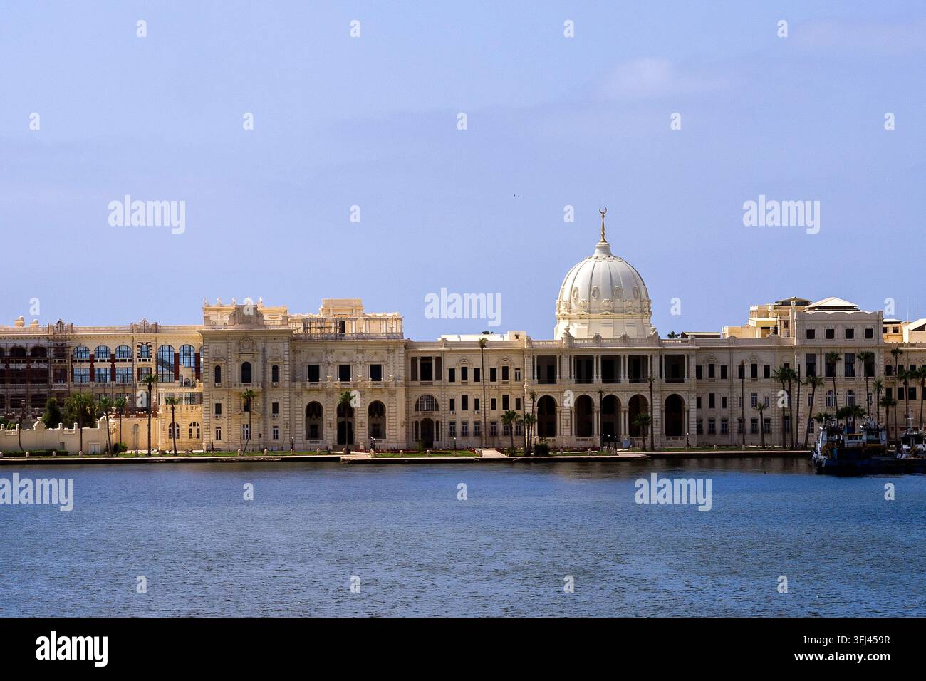 Égypte - Alexandrie, le palais de Ras Al Tin au port Banque D'Images