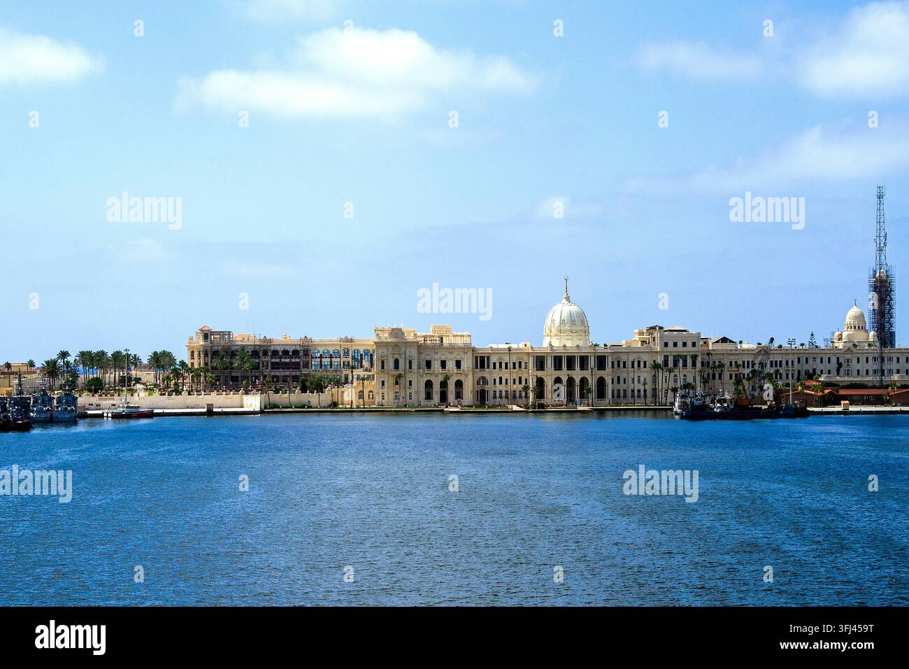 Égypte - Alexandrie, le palais de Ras Al Tin au port Banque D'Images