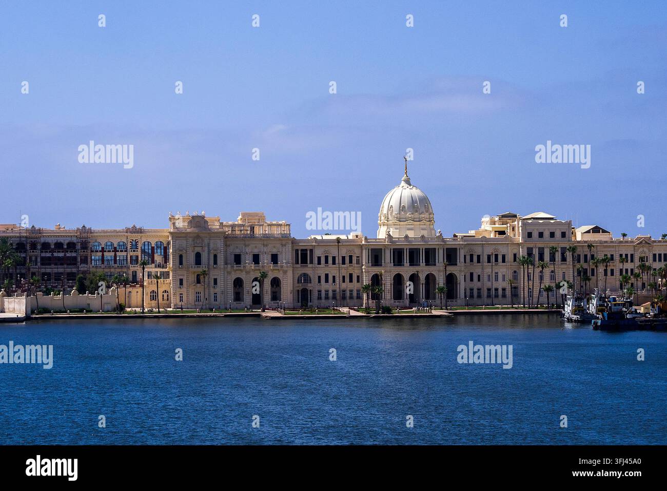 Égypte - Alexandrie, le palais de Ras Al Tin au port Banque D'Images