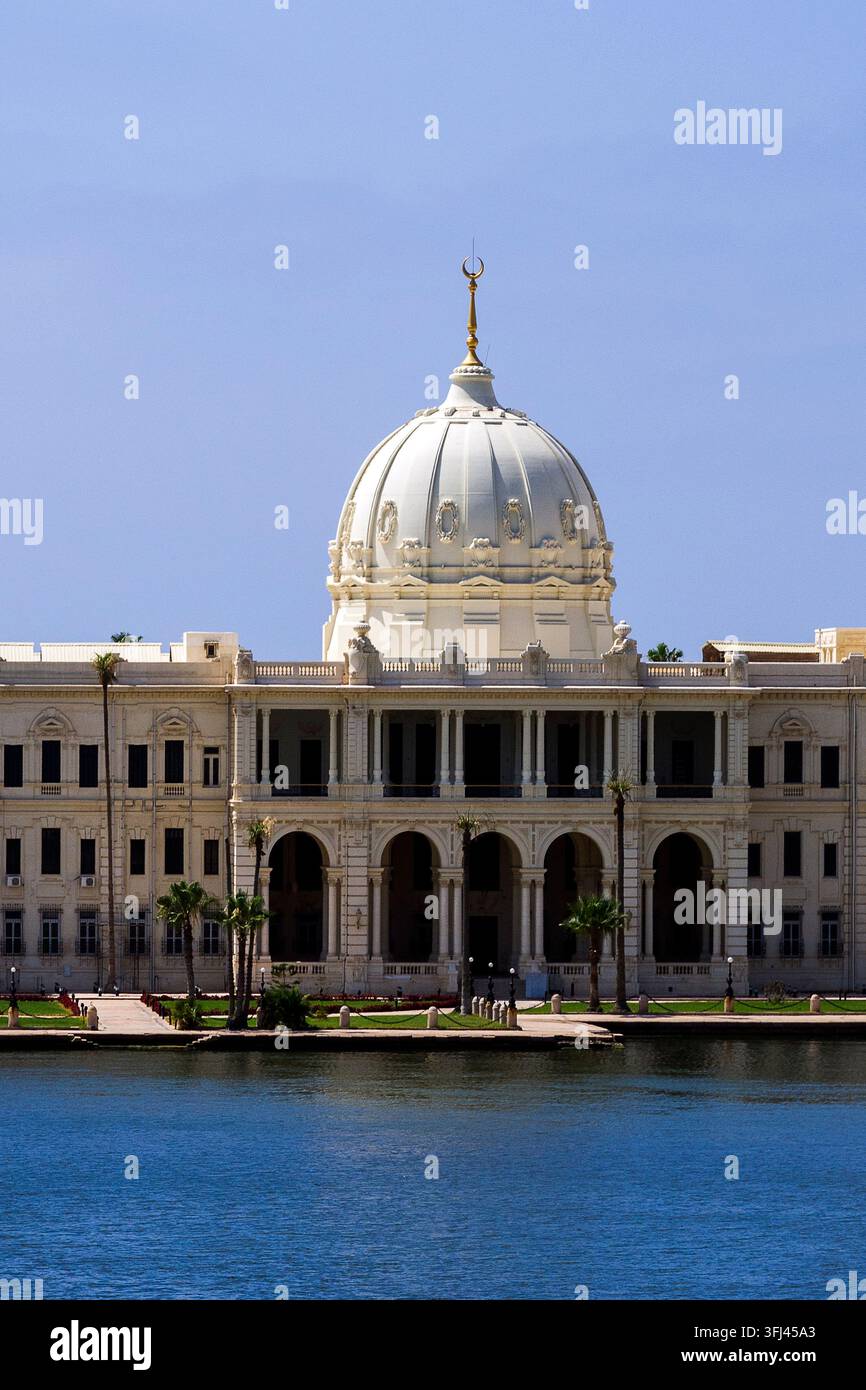 Égypte - Alexandrie, le palais de Ras Al Tin au port Banque D'Images