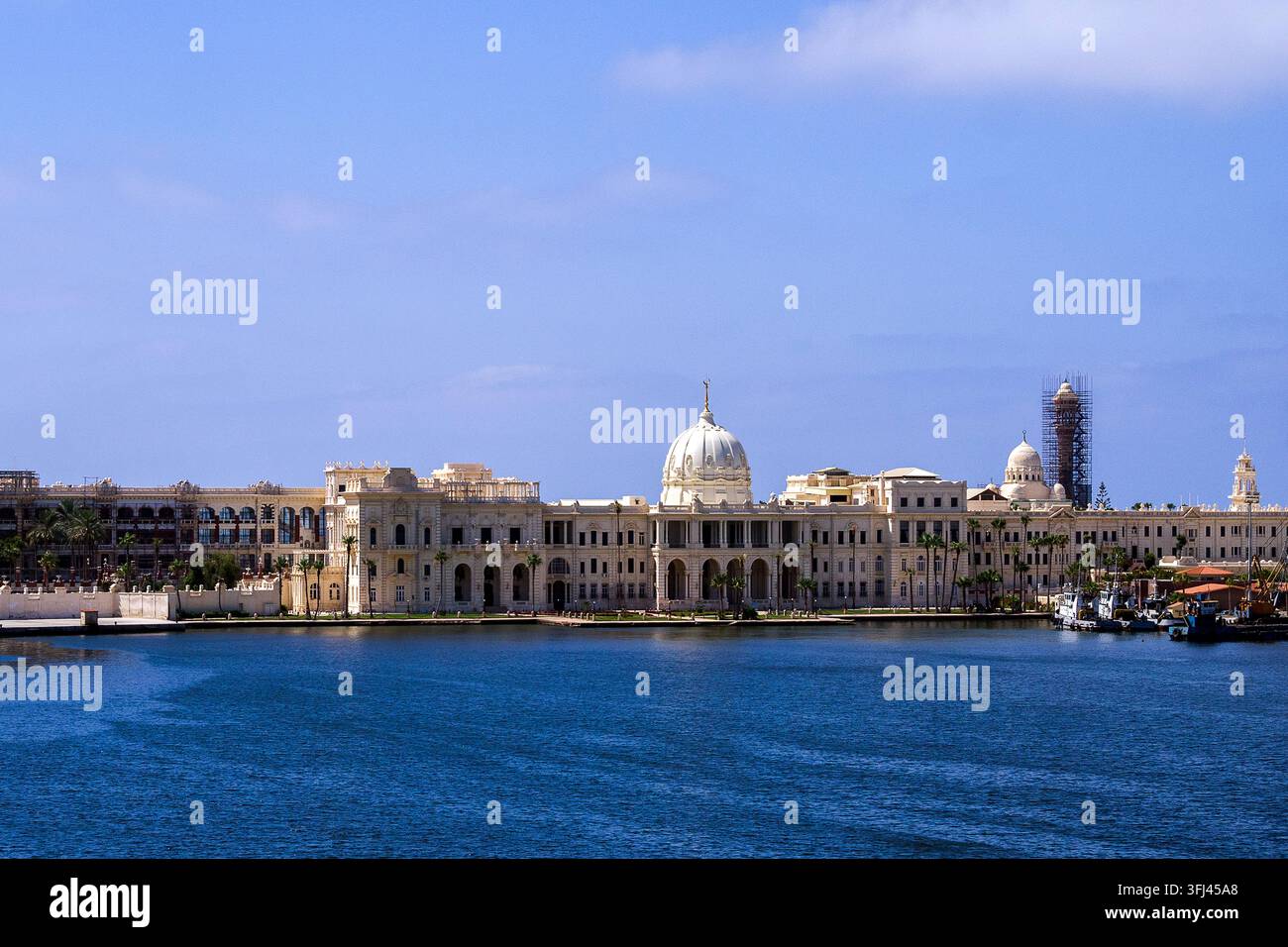 Égypte - Alexandrie, le palais de Ras Al Tin au port Banque D'Images