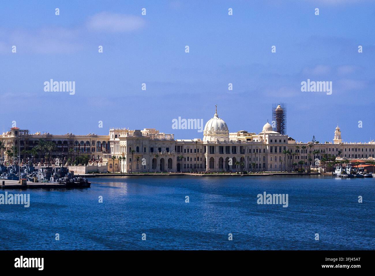 Égypte - Alexandrie, le palais de Ras Al Tin au port Banque D'Images