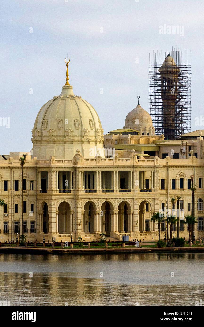 Égypte - Alexandrie, le palais de Ras Al Tin au port Banque D'Images