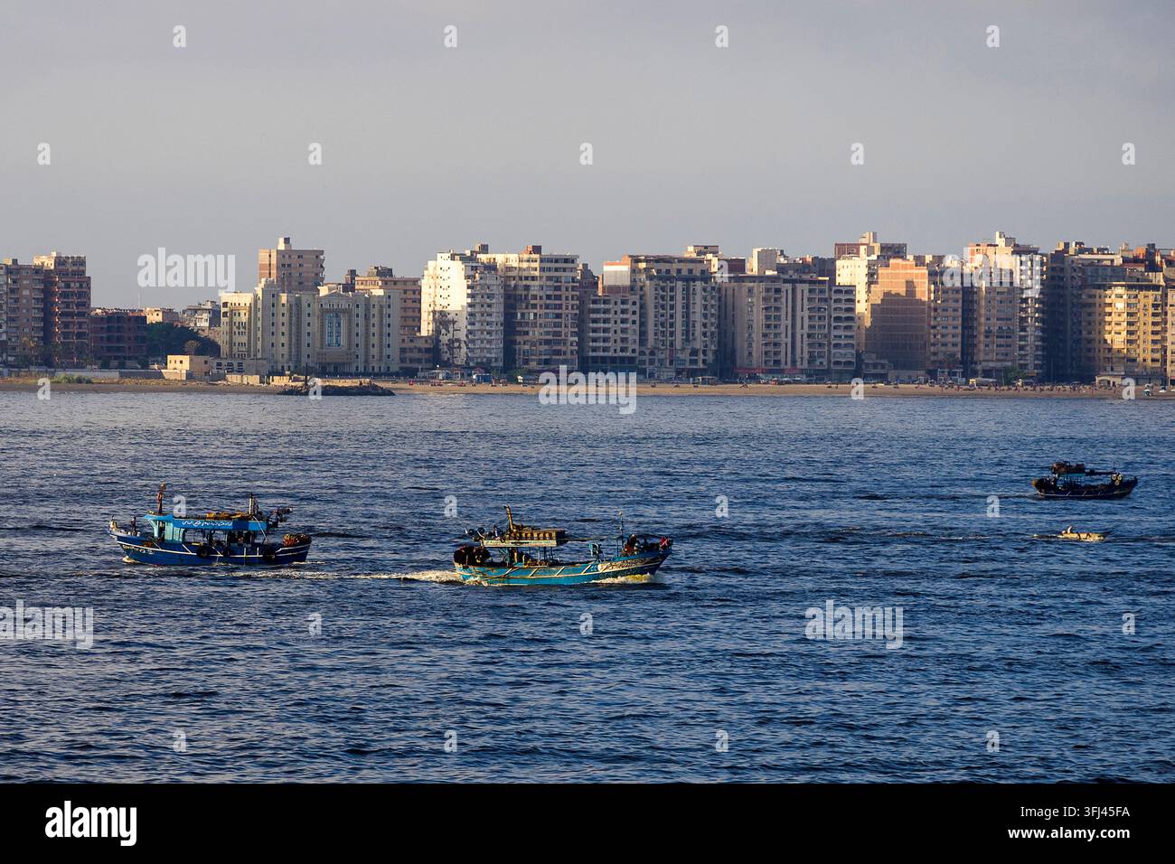 Égypte - Alexandrie, le palais de Ras Al Tin au port Banque D'Images