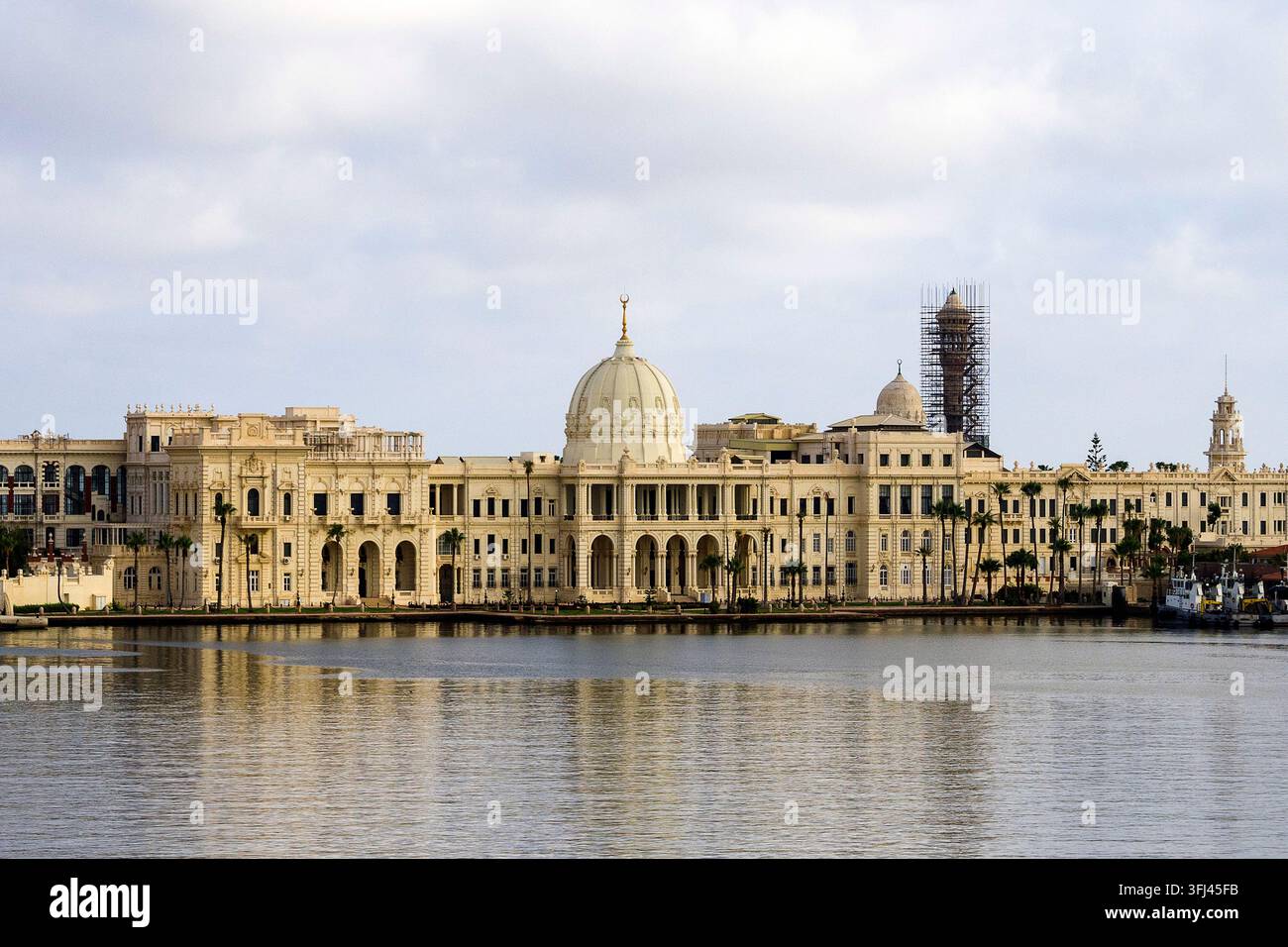 Égypte - Alexandrie, le palais de Ras Al Tin au port Banque D'Images