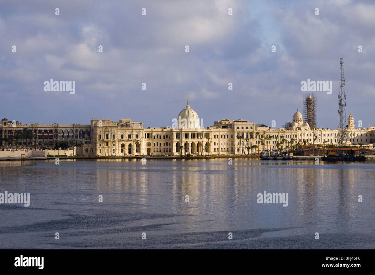 Égypte - Alexandrie, le palais de Ras Al Tin au port Banque D'Images