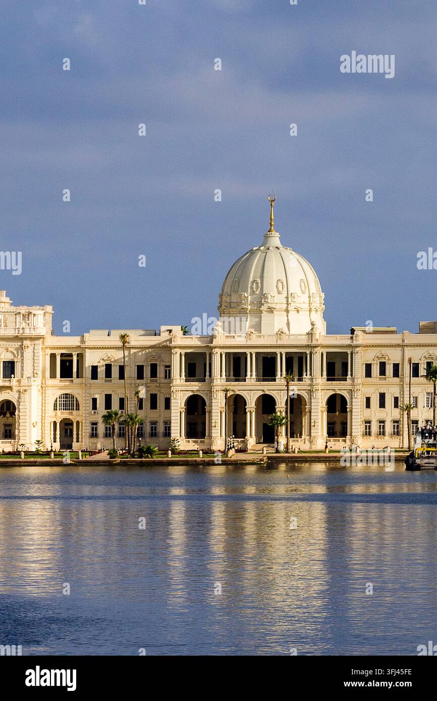 Égypte - Alexandrie, le palais de Ras Al Tin au port Banque D'Images