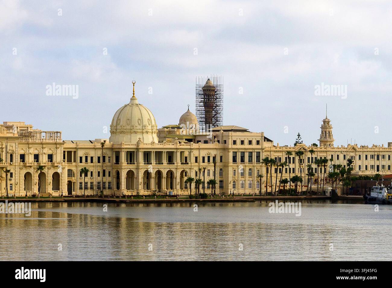 Égypte - Alexandrie, le palais de Ras Al Tin au port Banque D'Images