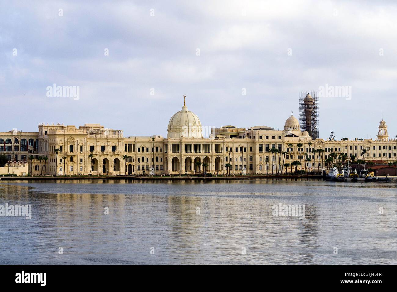 Égypte - Alexandrie, le palais de Ras Al Tin au port Banque D'Images