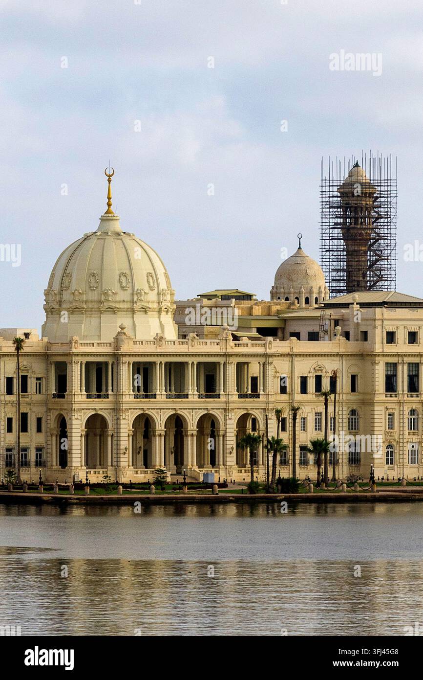 Égypte - Alexandrie, le palais de Ras Al Tin au port Banque D'Images
