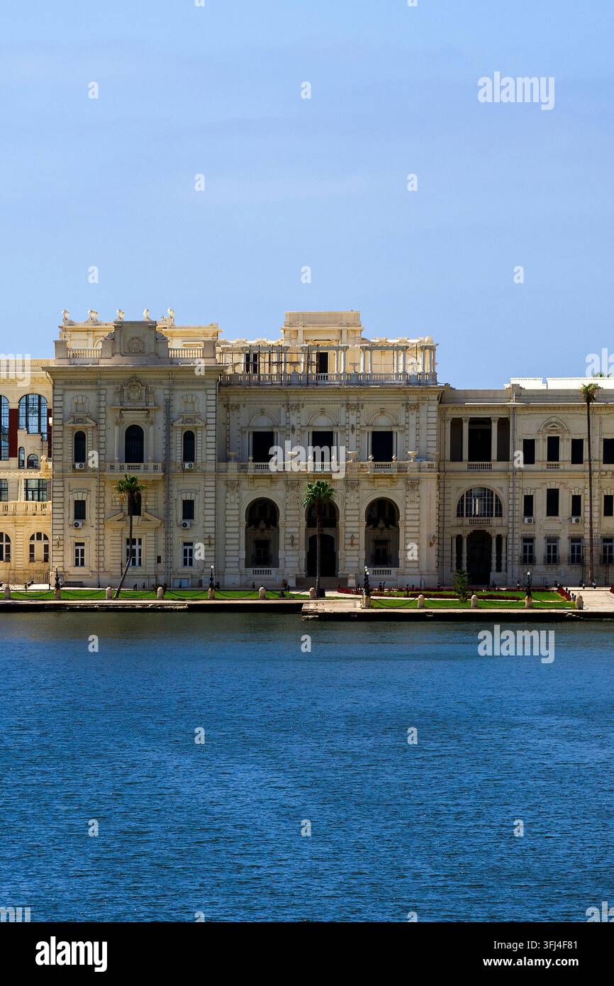 Égypte – Alexandrie, le palais de Ra's Al Tin au port Banque D'Images