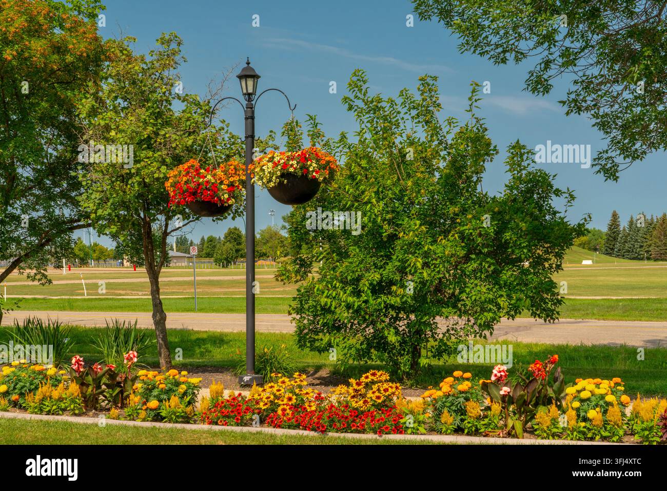 Parkview Gardens à Winkler, Manitoba, Canada. Banque D'Images