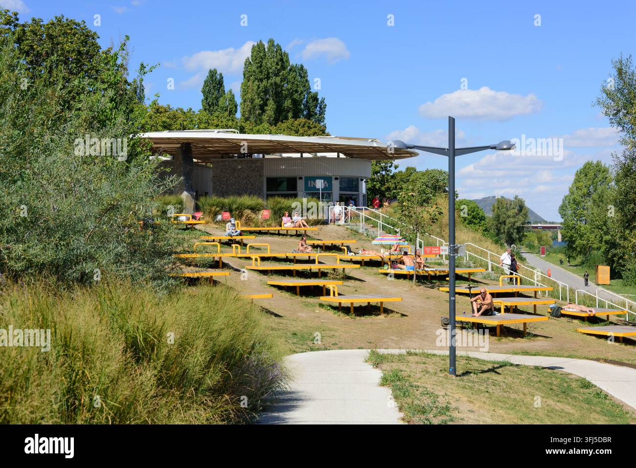 Vienne, Nouvelle Danube, Île du Danube // Vienna, New Danube, Danube Island Banque D'Images