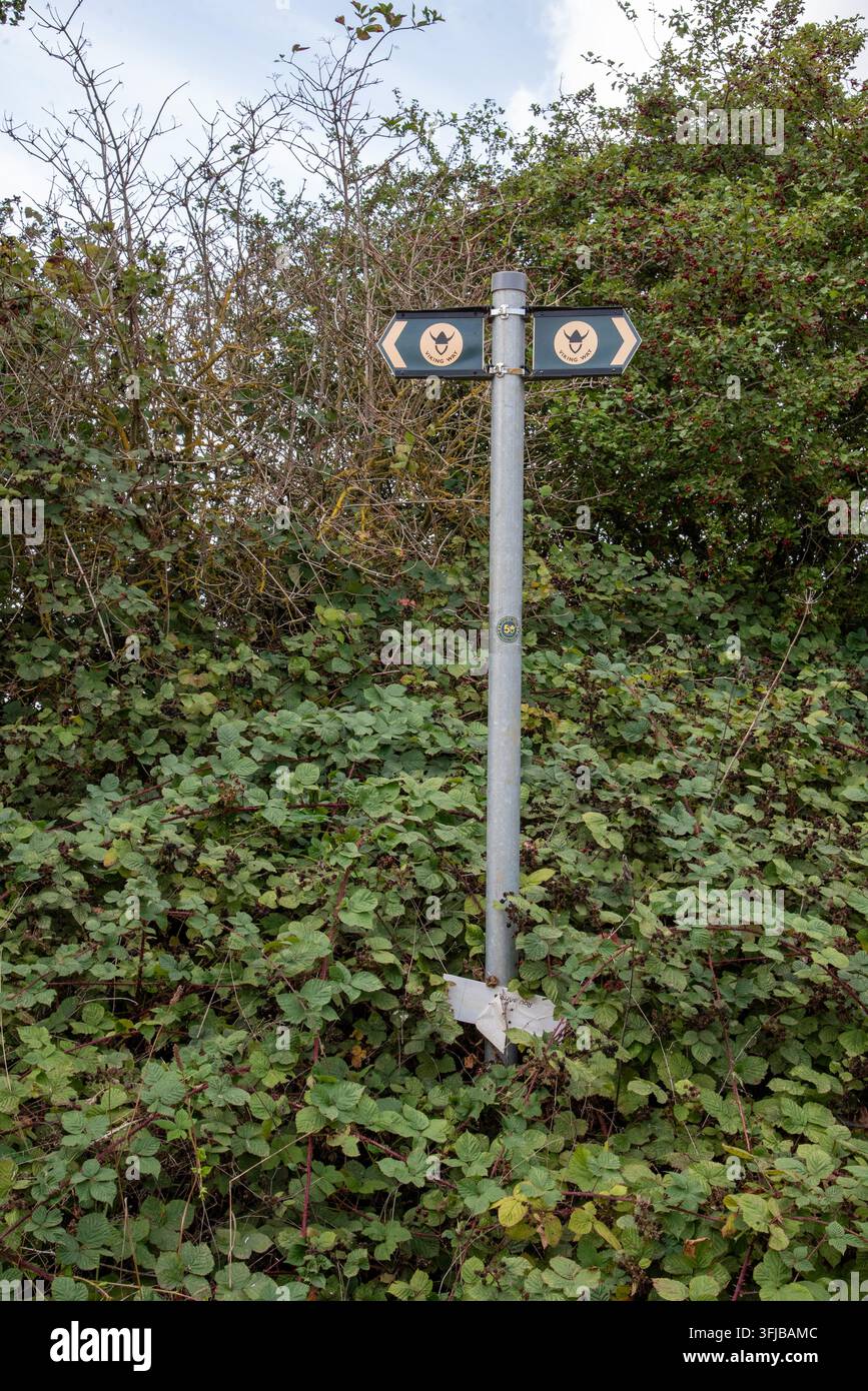 Signes du Viking Way Banque D'Images