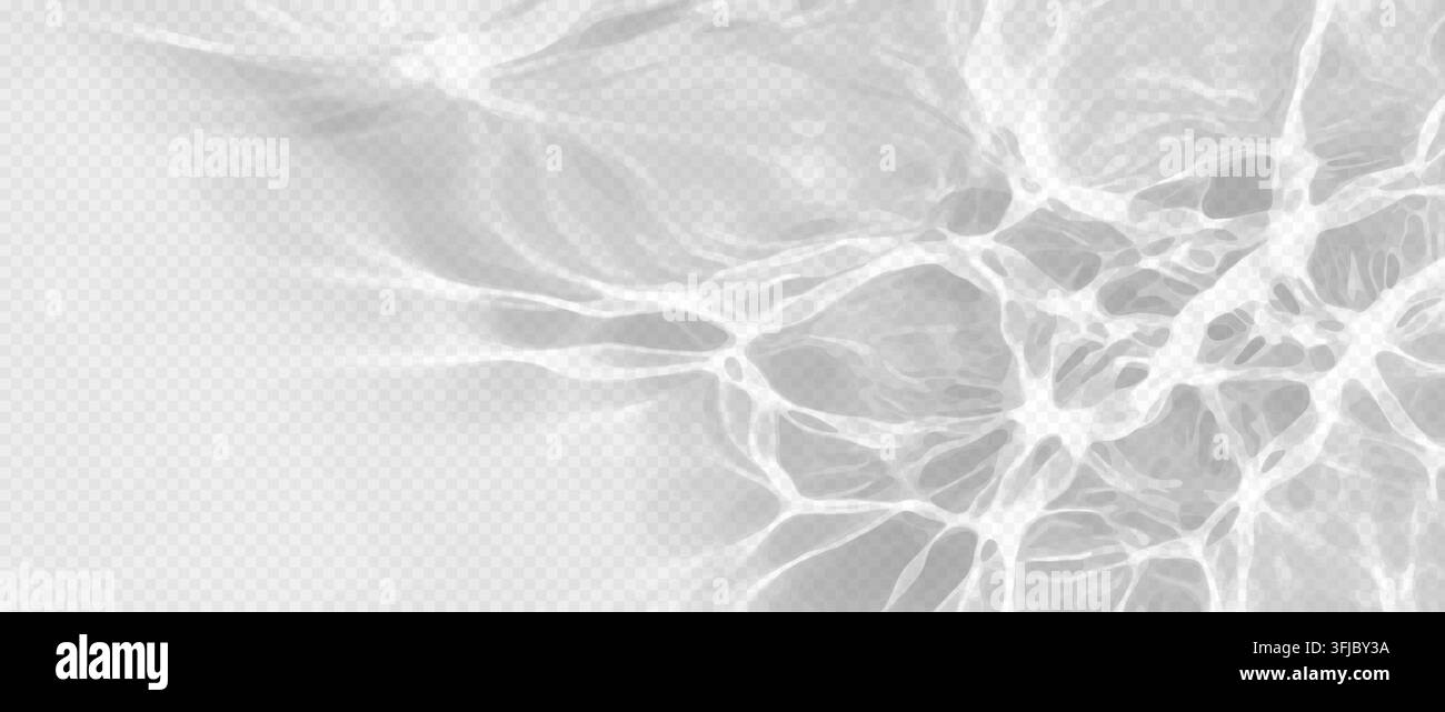 Ombre vectorielle en couches facile à modifier. Caustiques et ondulations de l'eau ; la couche de tonalité contrôle l'intensité et la douceur perçue. Illustration de Vecteur