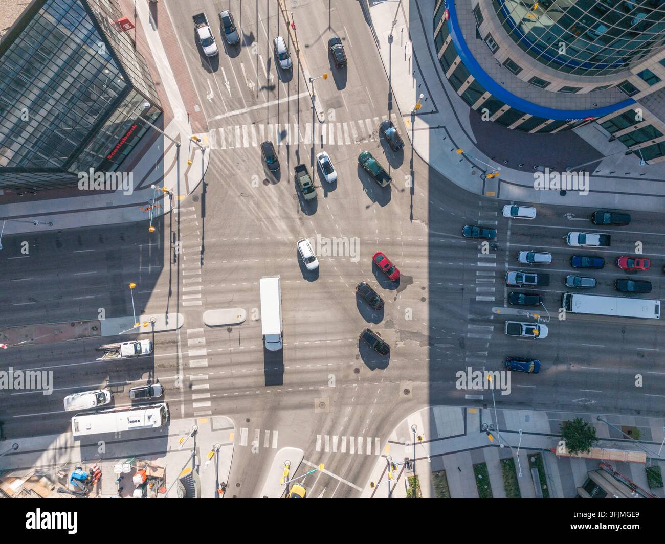 Vue de dessus de Portage et Main Banque D'Images