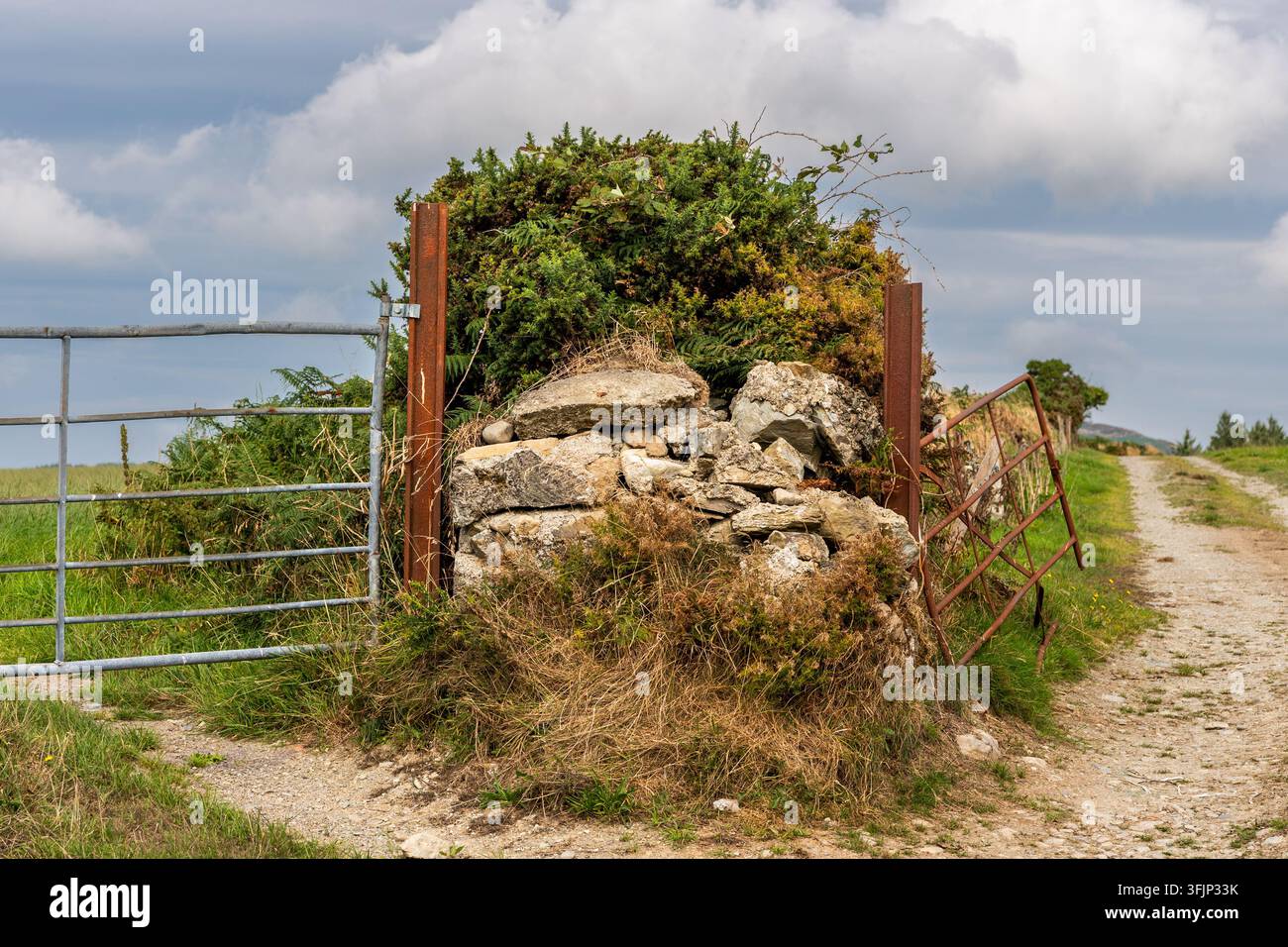 Portes de ferme à Leap, West Cork, Irlande. Banque D'Images