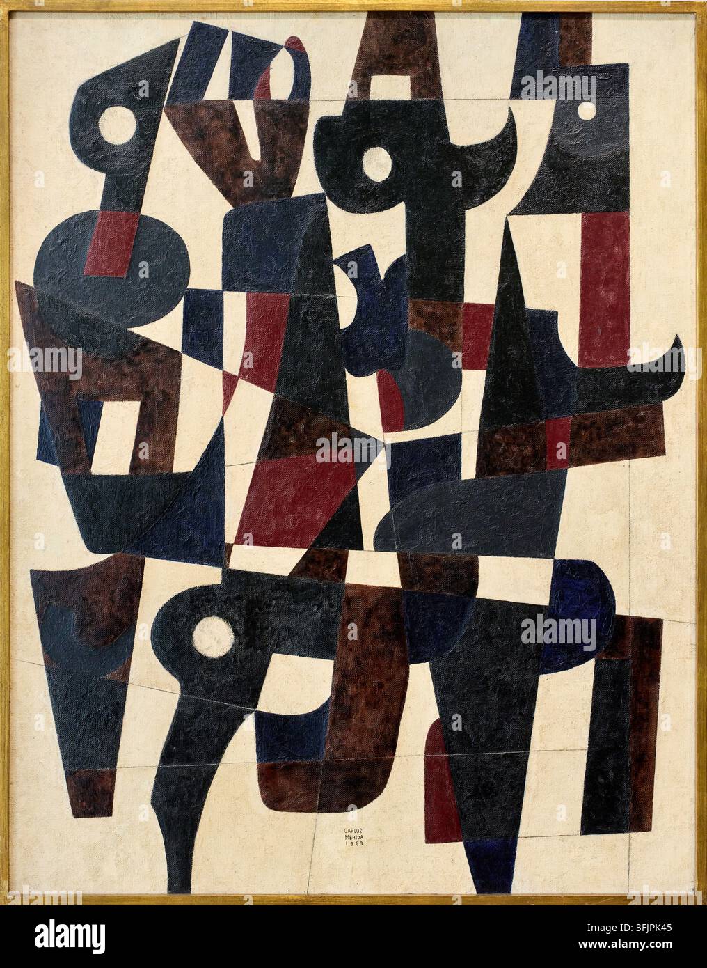 Variation sur un vieux thème, 1960, Carlos Mérida (Ciudad de Guatemala, 1891 - Mexico City, 1984), Mexique moderne, Collection Gelman Banque D'Images