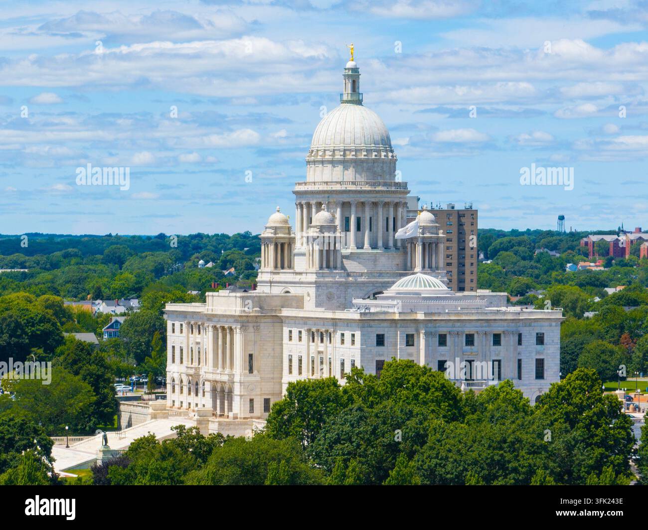 Rhode Island State House a été construit en 1904 avec un style néoclassique dans le centre-ville de Providence, Rhode Island RI, États-Unis. Banque D'Images