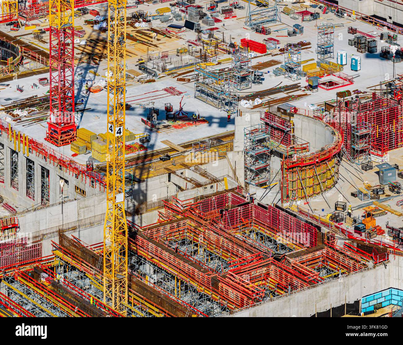 Parc d'Innovation en Intelligence Artificielle (IPAI) à Heilbronn. Photo symbolique du chantier de construction. Le campus IPAI couvrira finalement une superficie équivalente Banque D'Images
