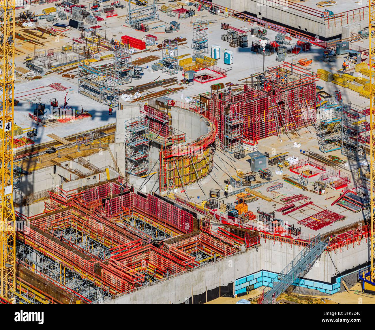 Parc d'Innovation en Intelligence Artificielle (IPAI) à Heilbronn. Photo symbolique du chantier de construction. Le campus IPAI couvrira finalement une superficie équivalente Banque D'Images