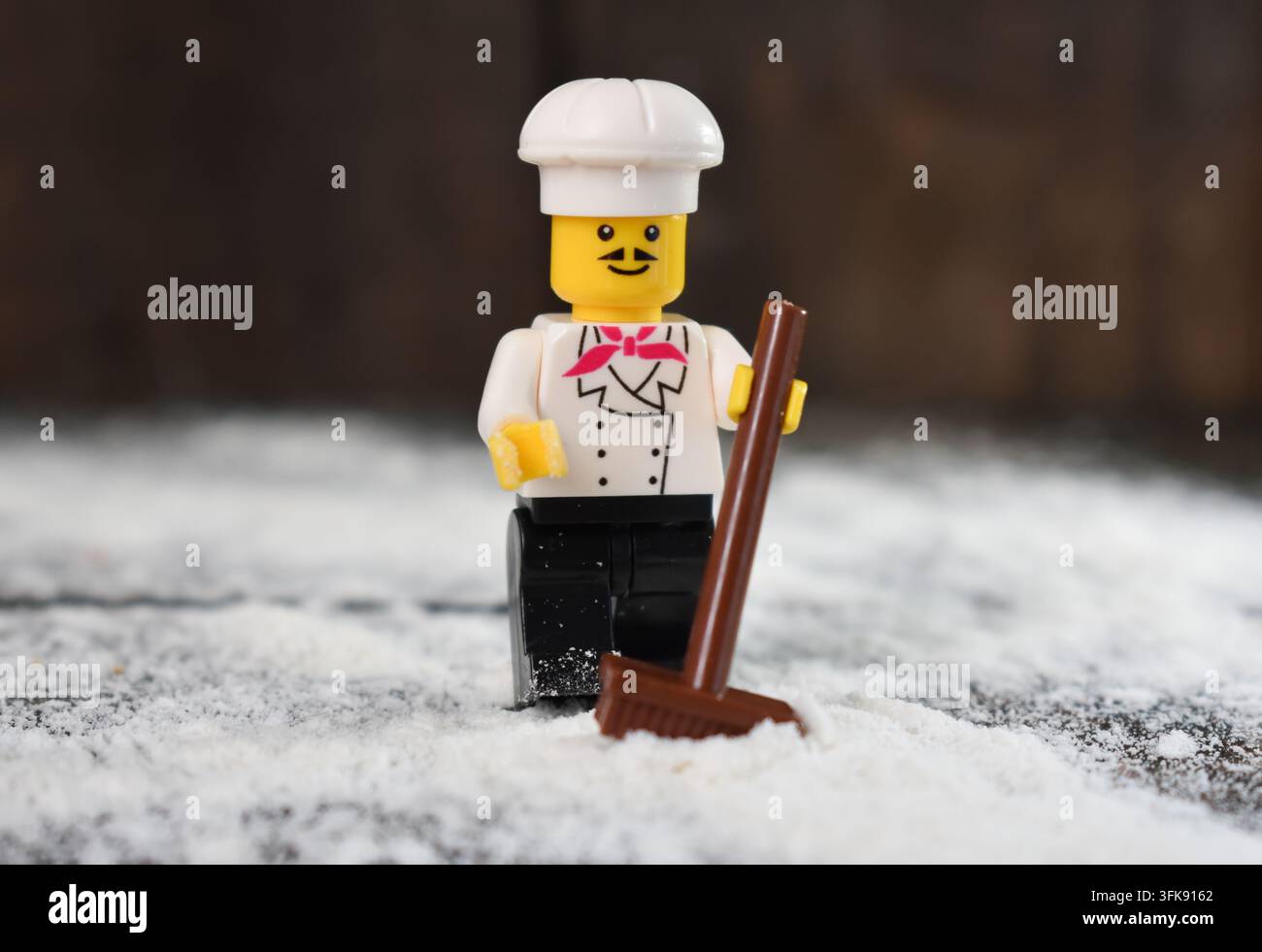 Mini-figures Lego Chef Banque D'Images