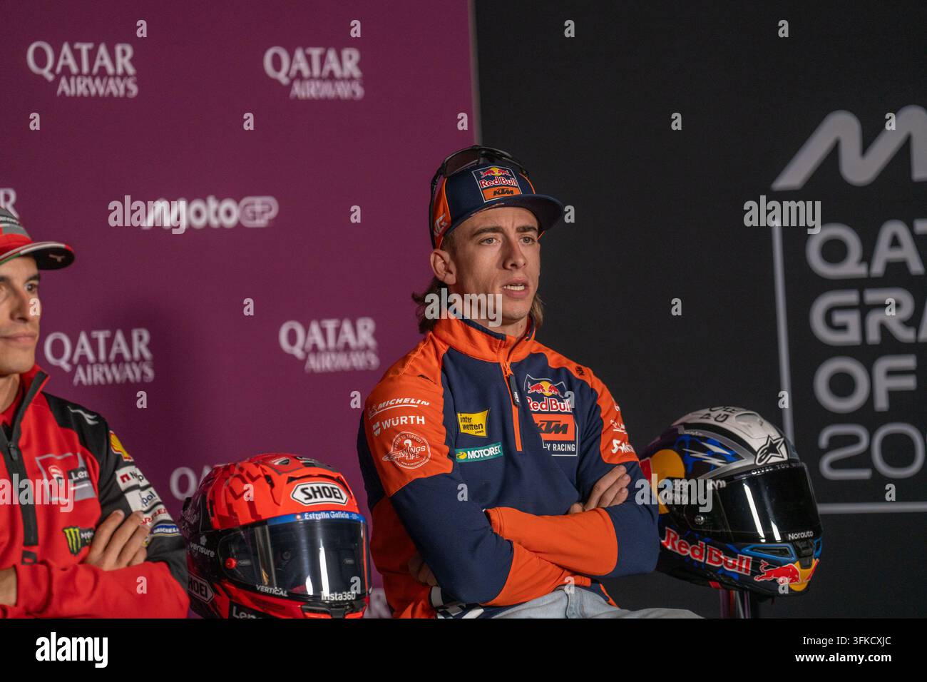 IPA88902113 - Pedro Acosta (Red Bull KTM Factory Racing) lors de la conférence de presse pré-événement Banque D'Images