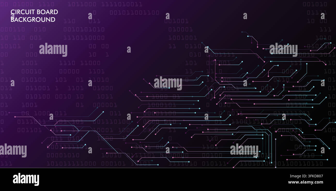 Circuit Board Background Illustration de Vecteur