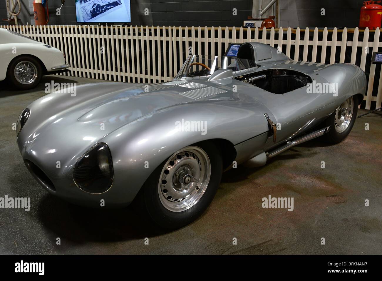 1956, Jaguar D-Type XKD538 au musée automobile Simeone à Philadelphie, États-Unis.. Banque D'Images