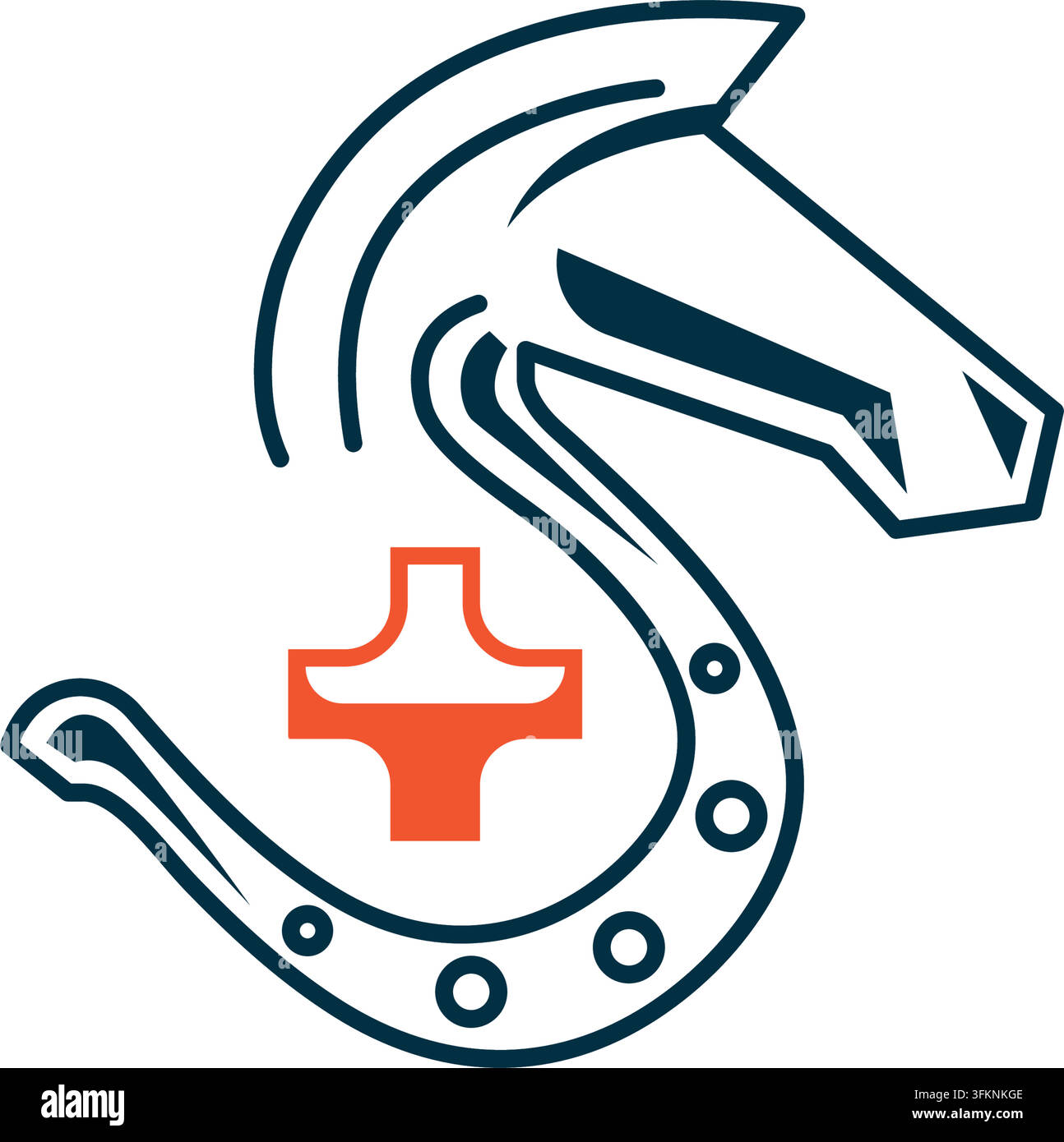 Icône de soin du sabot de cheval illustration vectorielle concept conception modèle web Illustration de Vecteur