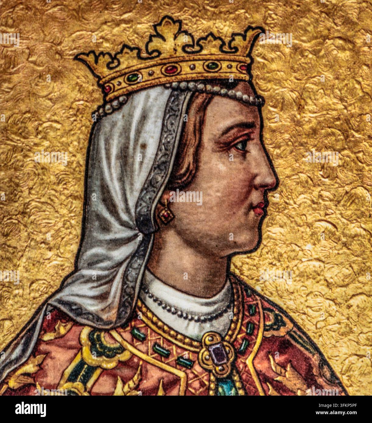 Philippa v. Lancaster, monastère de Batalha, monastère dominicain construit par le roi Joao I, 1385, site du patrimoine mondial de l'UNESCO, Batalha, Portugal, Batalha, Port Banque D'Images