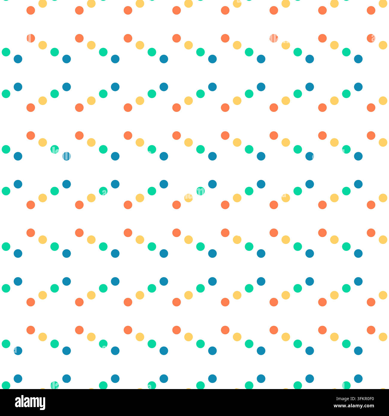 Motif vectoriel sans couture à pois colorés Illustration de Vecteur