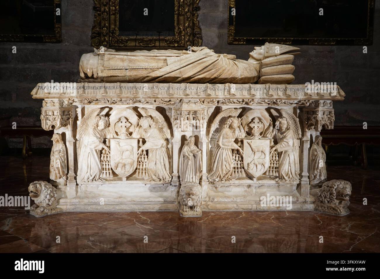 Tombeau de Juan de Cervantes dans la cathédrale de Séville, Espagne Banque D'Images